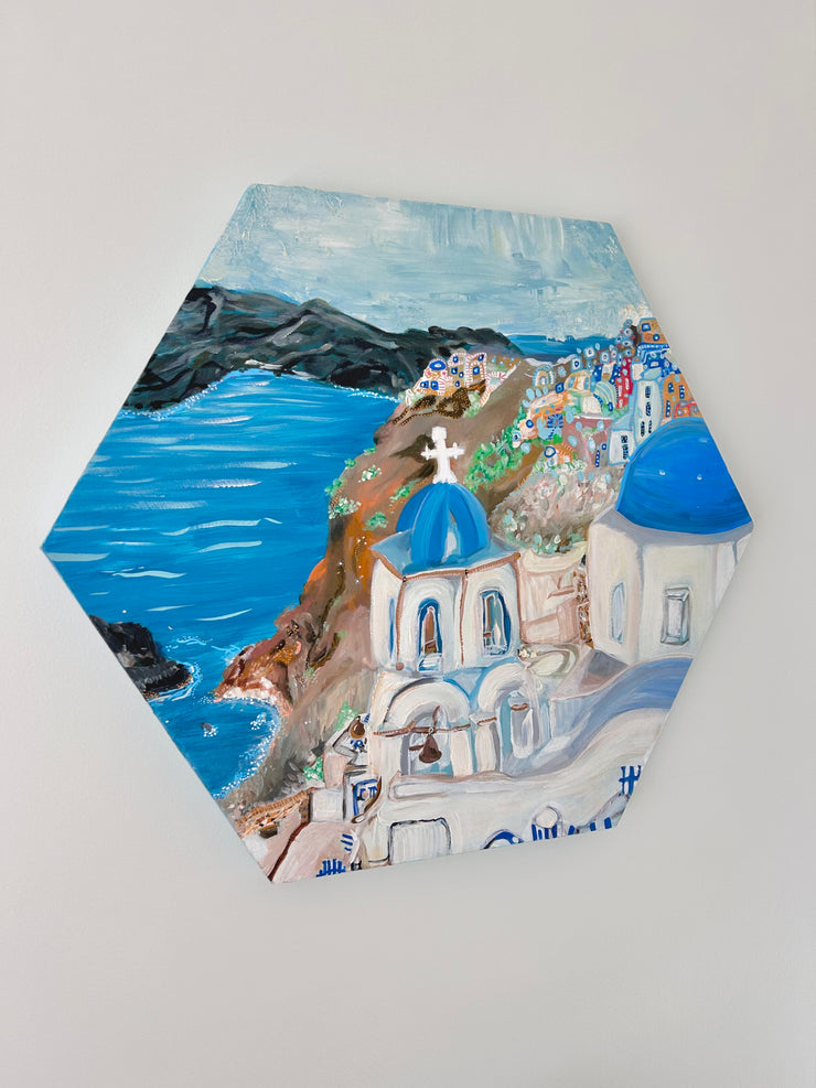 "Stairways In Santorini" 2 - Original Artwork