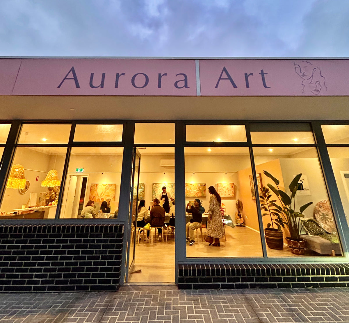 Paint & Sip Class // Abstract Botanical Painting Aurora Art