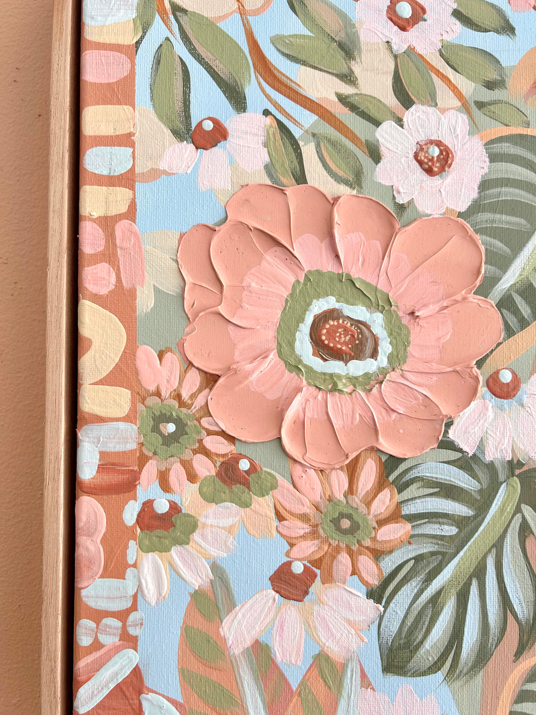 “Poppy Breeze”  - Original Textured Artwork