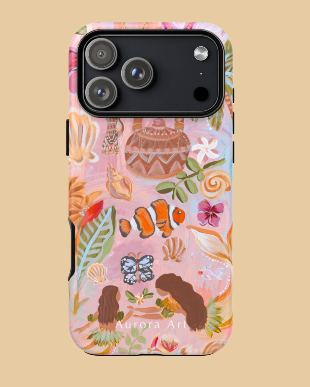Secret Cove Tough Phone Case - Aurora Art
