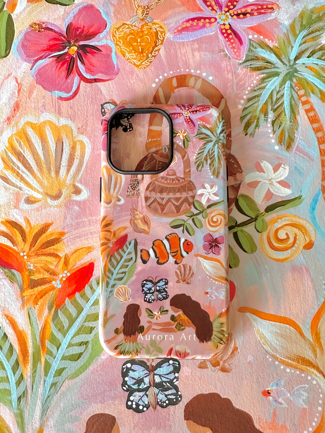 Secret Cove Tough Phone Case - Aurora Art