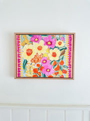 Daffodils & Cosmos - Original Textured Artwork