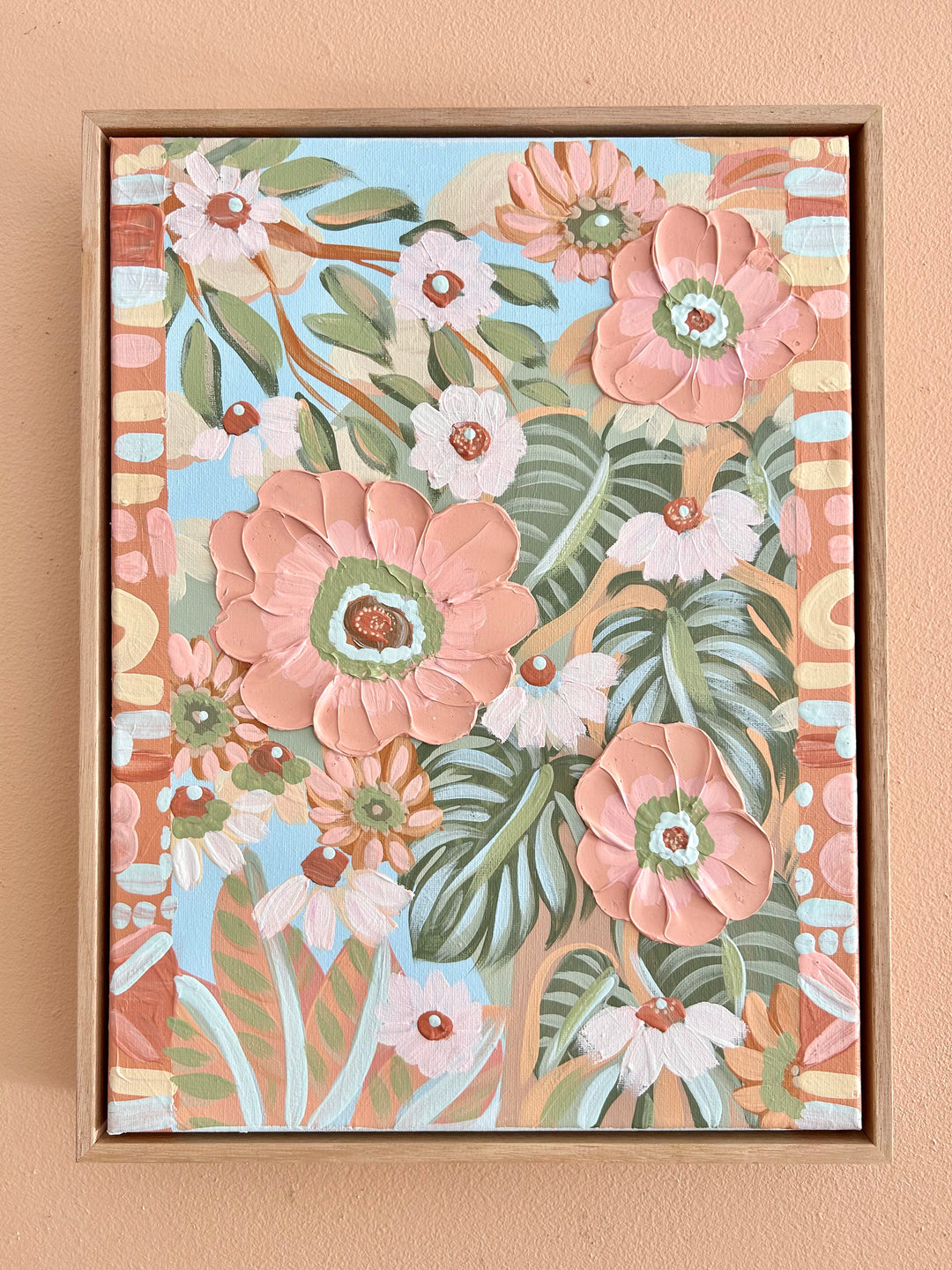 “Poppy Breeze”  - Original Textured Artwork