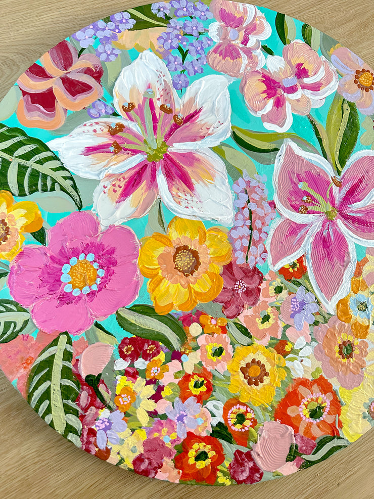 Starburst Bloom - Original Textured Artwork