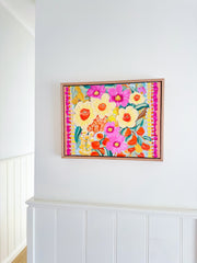 Daffodils & Cosmos - Original Textured Artwork