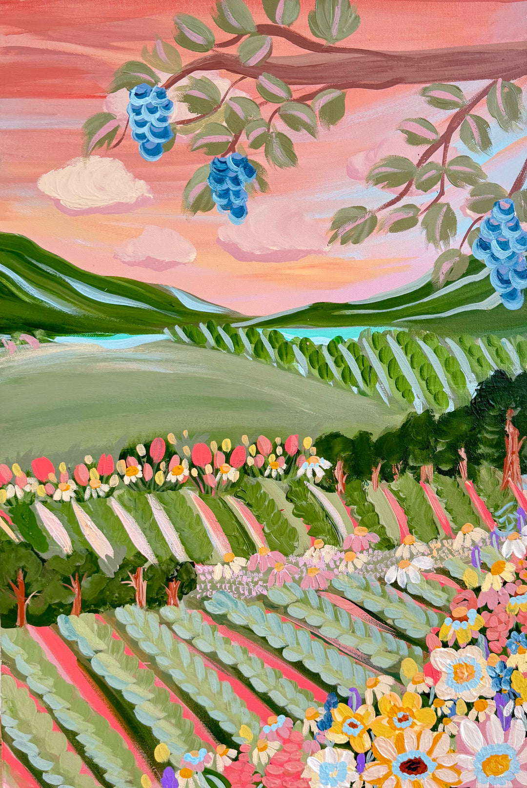 "Sitting On Top Of The World" - Original Diptych set of artworks