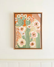 Cactus Bloom - Original Textured Artwork