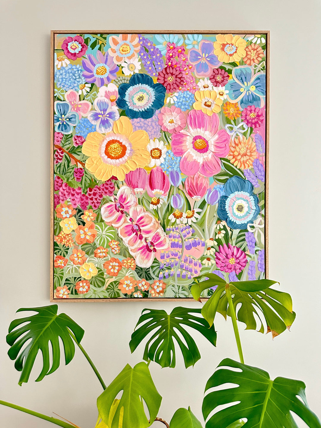 "Velvet Bloom" - Original Textured Artwork