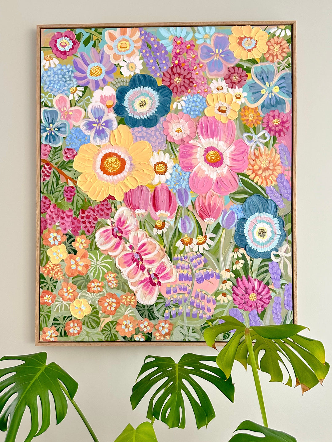 "Velvet Bloom" - Original Textured Artwork
