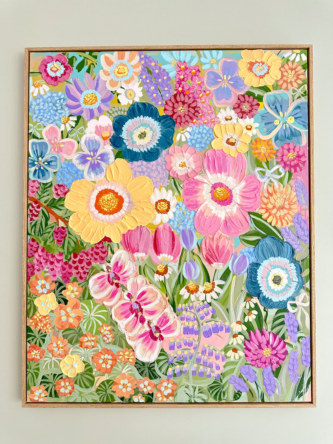 "Velvet Bloom" - Original Textured Artwork