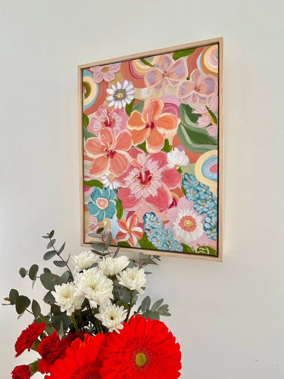 "Hibiscus Harmony" - Original Artwork