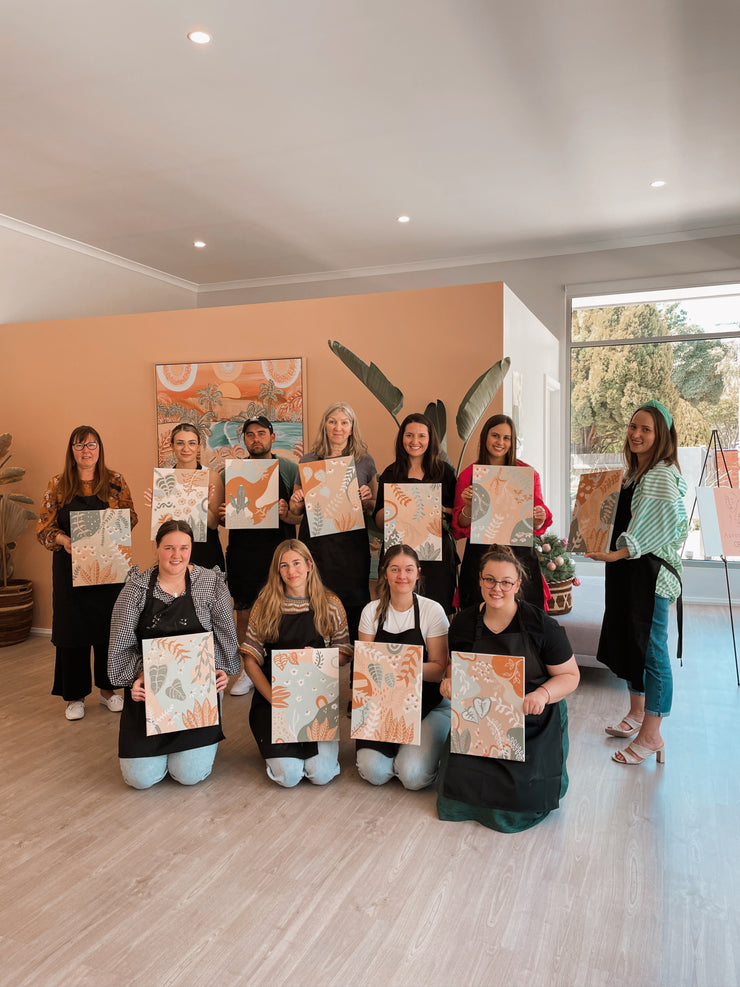 Paint & Sip Class // Abstract Botanical Painting