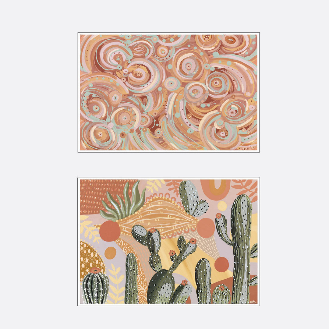 Grace &amp; Daze SET OF 2 (paper print)