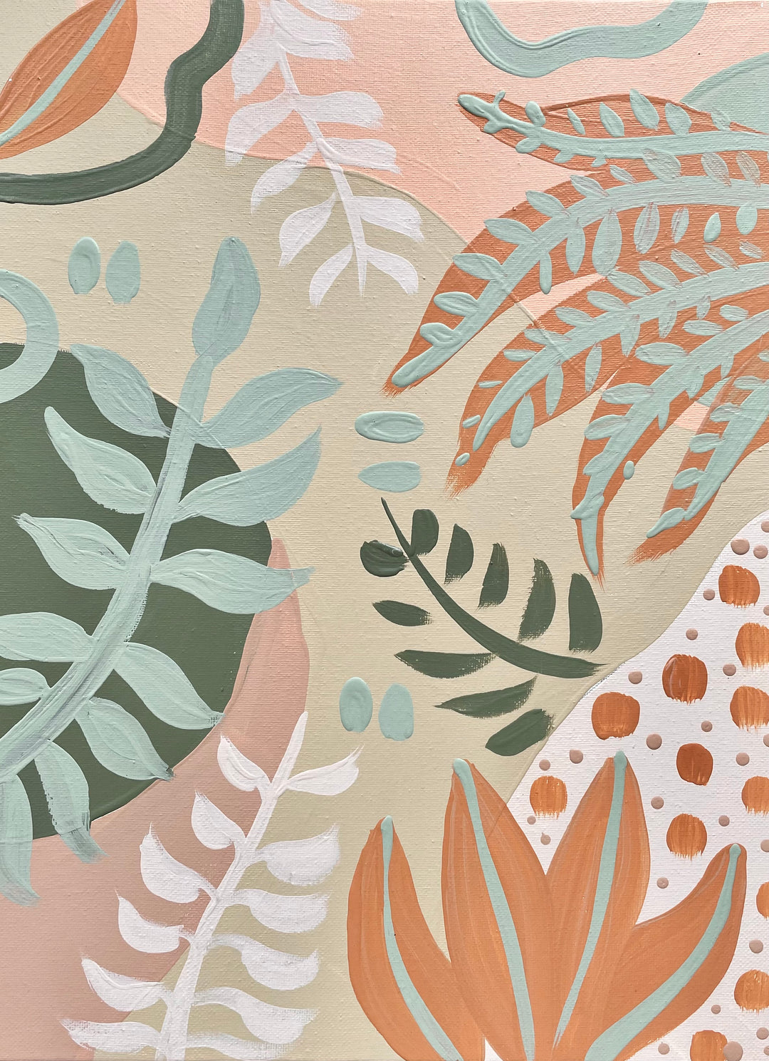 Paint &amp; Sip Class // Abstract Botanical Painting