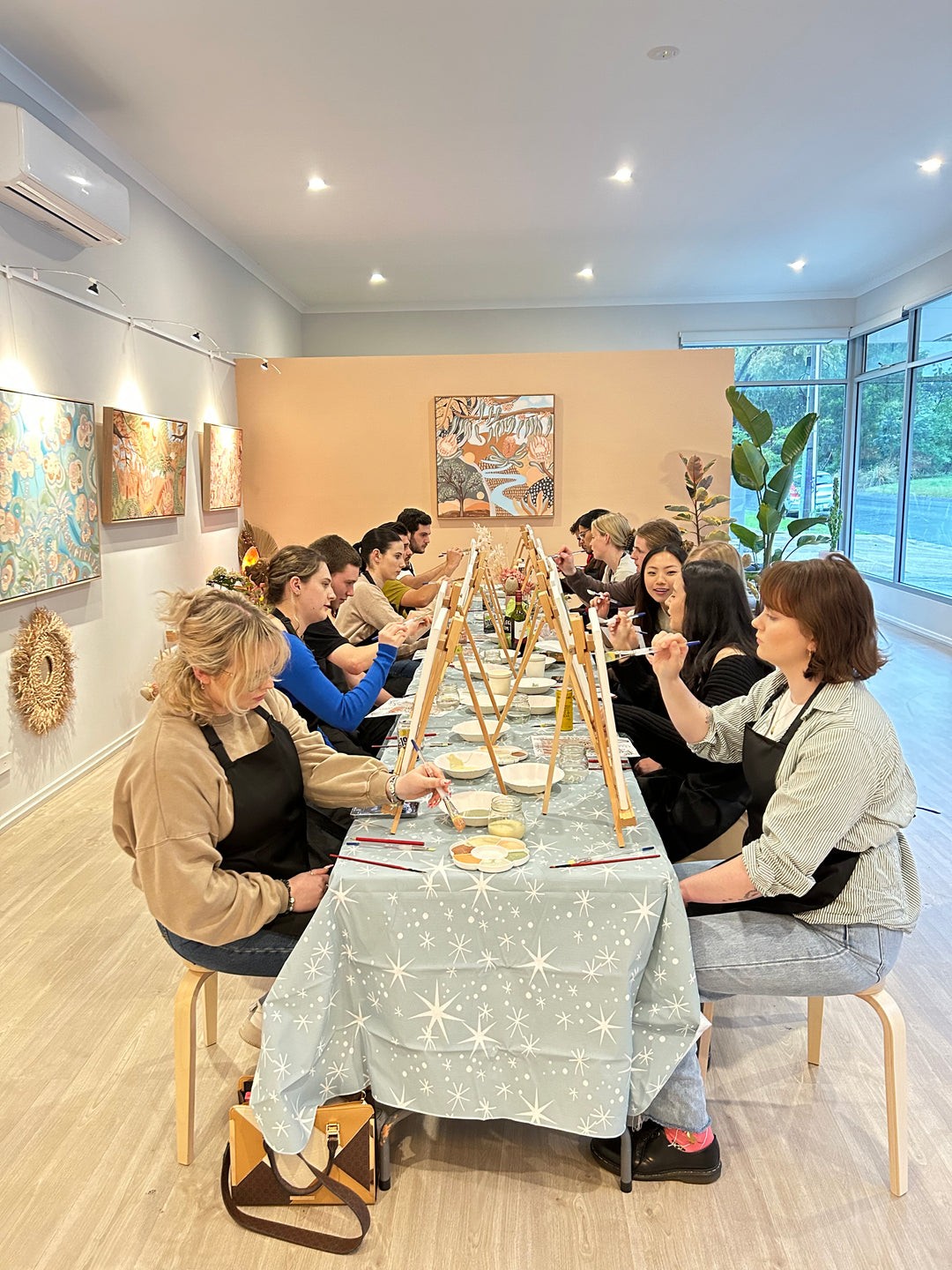 Paint &amp; Sip Class // Abstract Botanical Painting