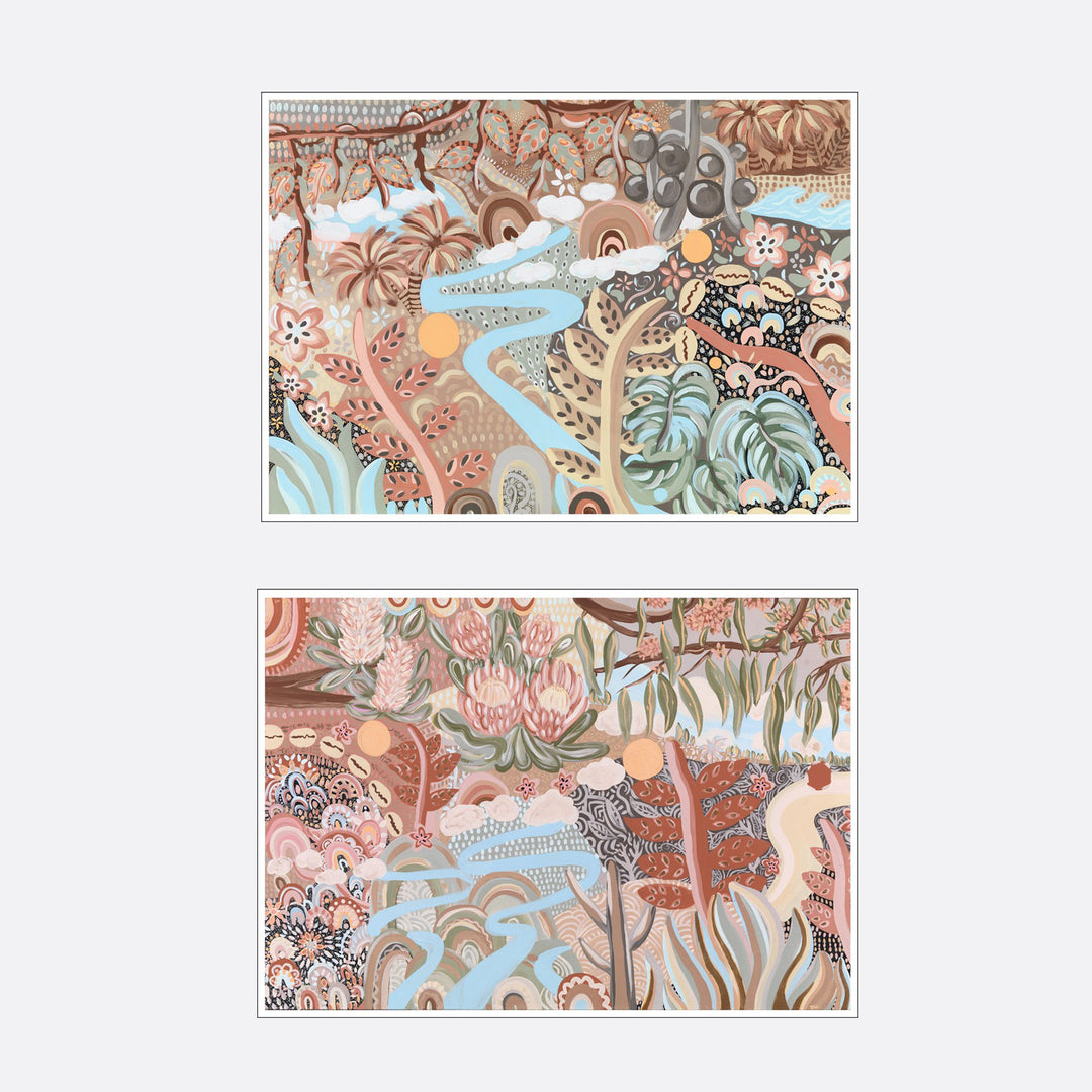 New Beginnings SET OF 2 (paper print)