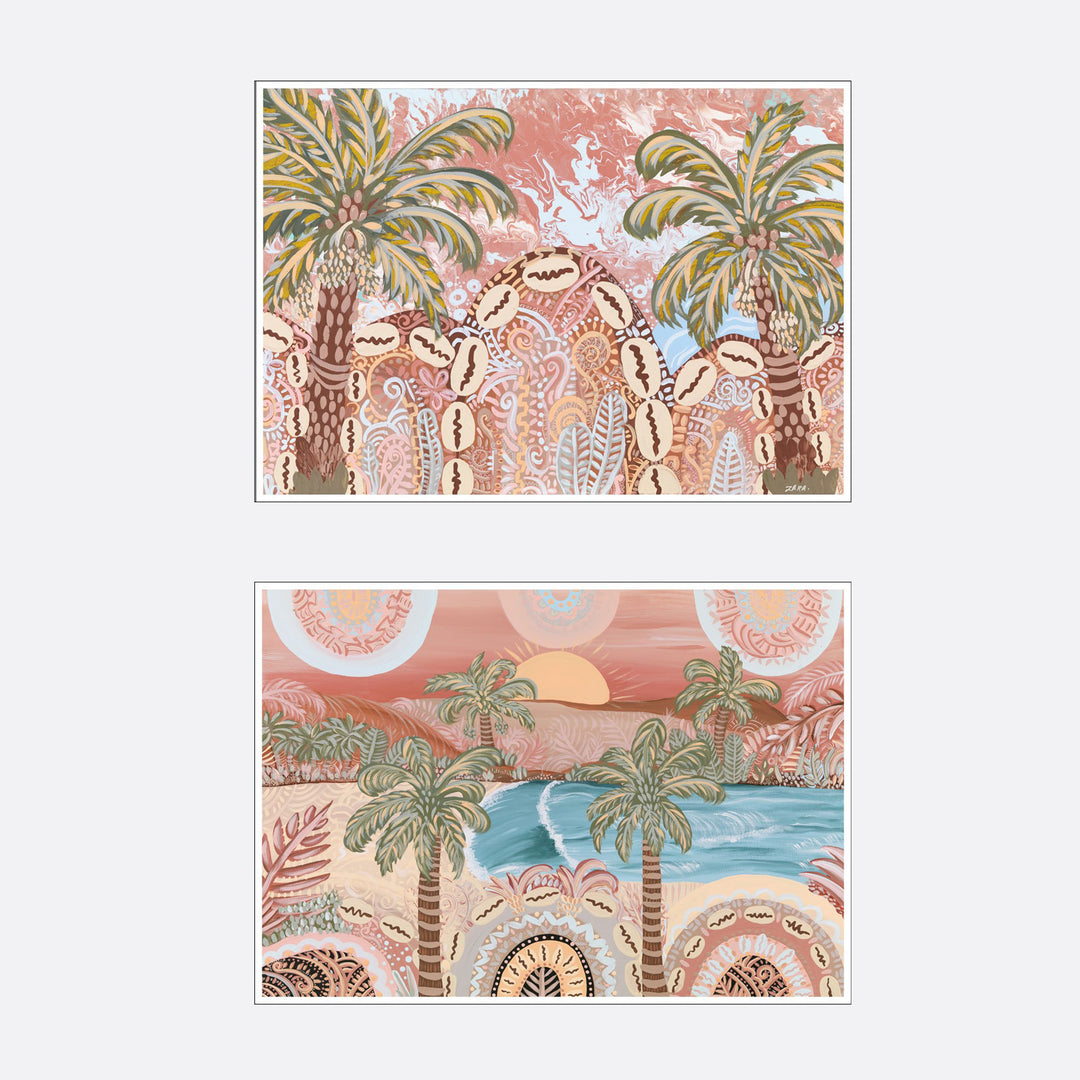 Tropical Love SET OF 2 (paper print)