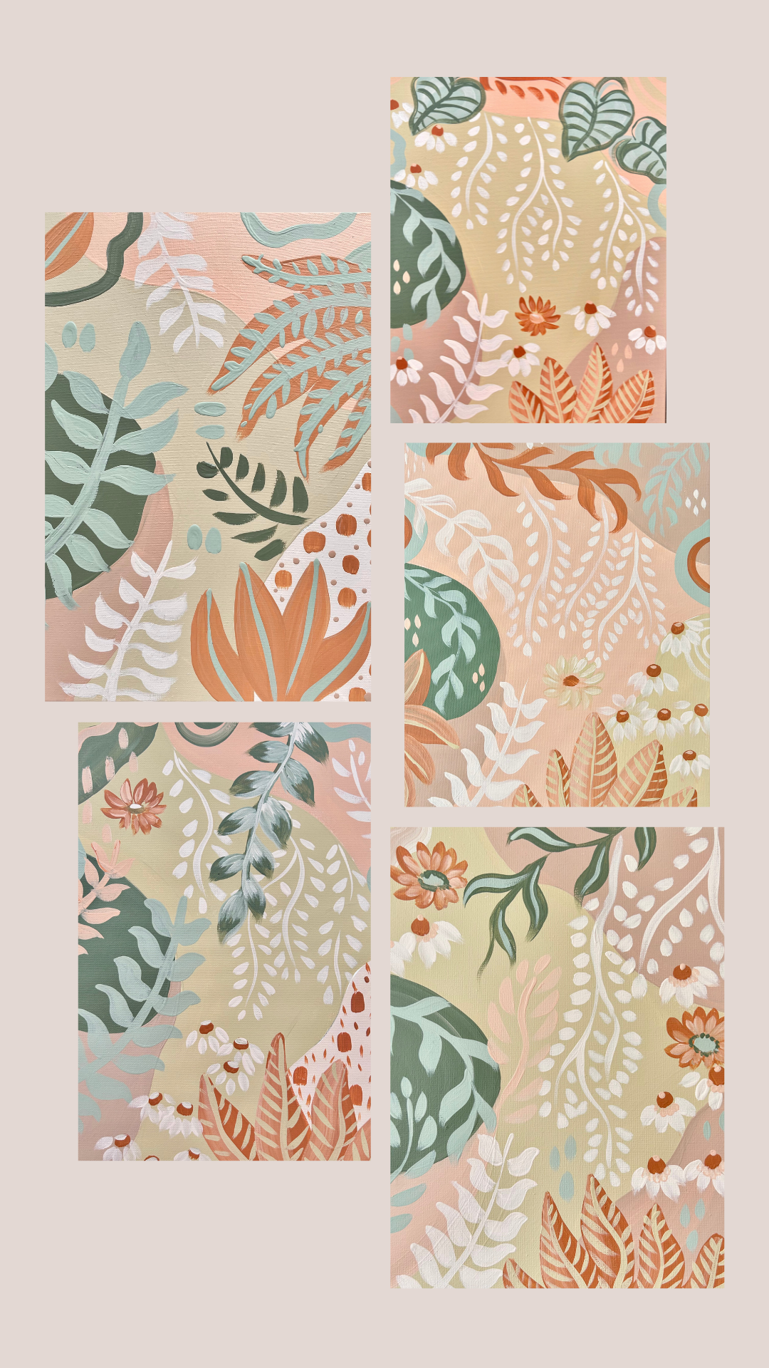 Paint &amp; Sip Class // Abstract Botanical Painting