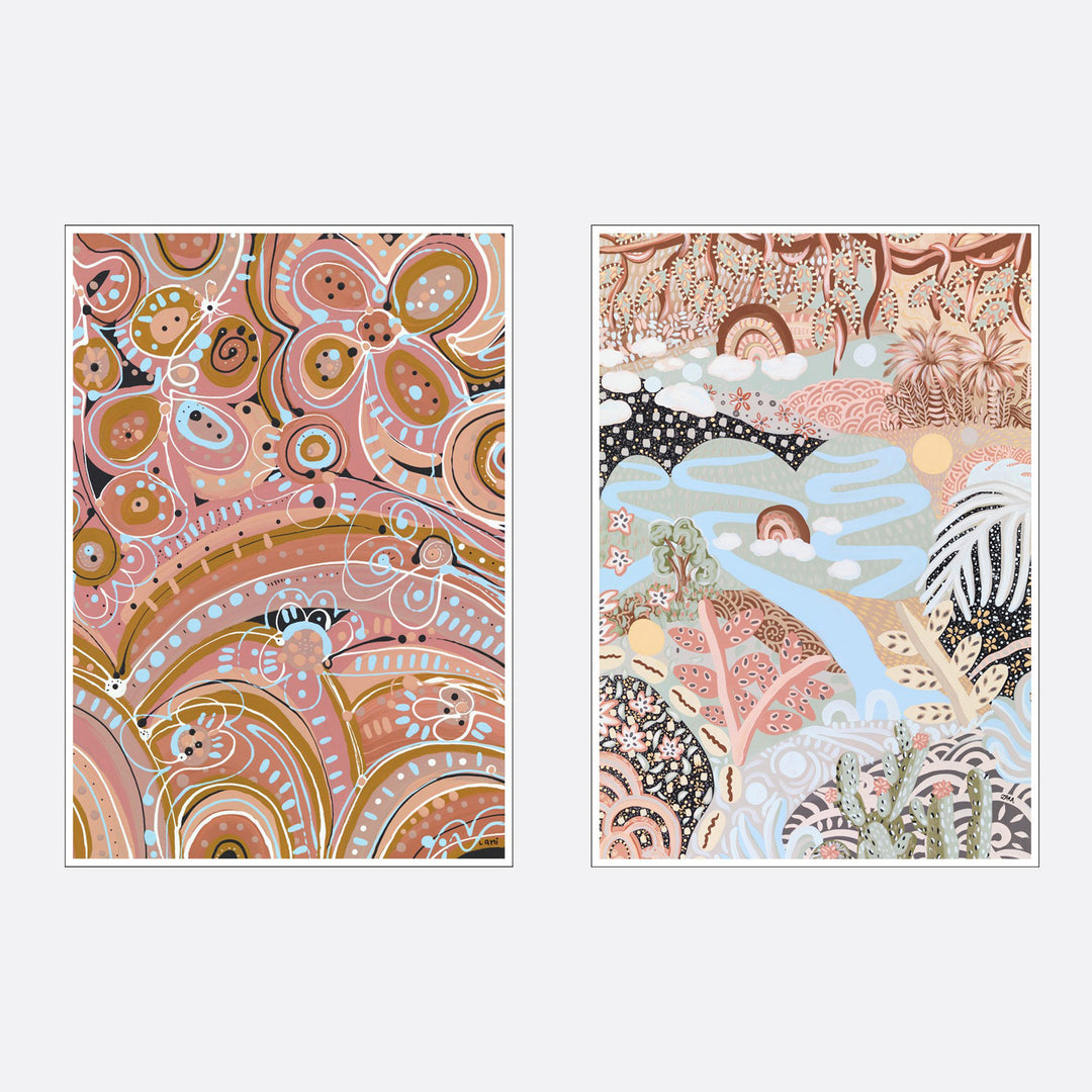 Up Up And Away SET OF 2 (paper print)