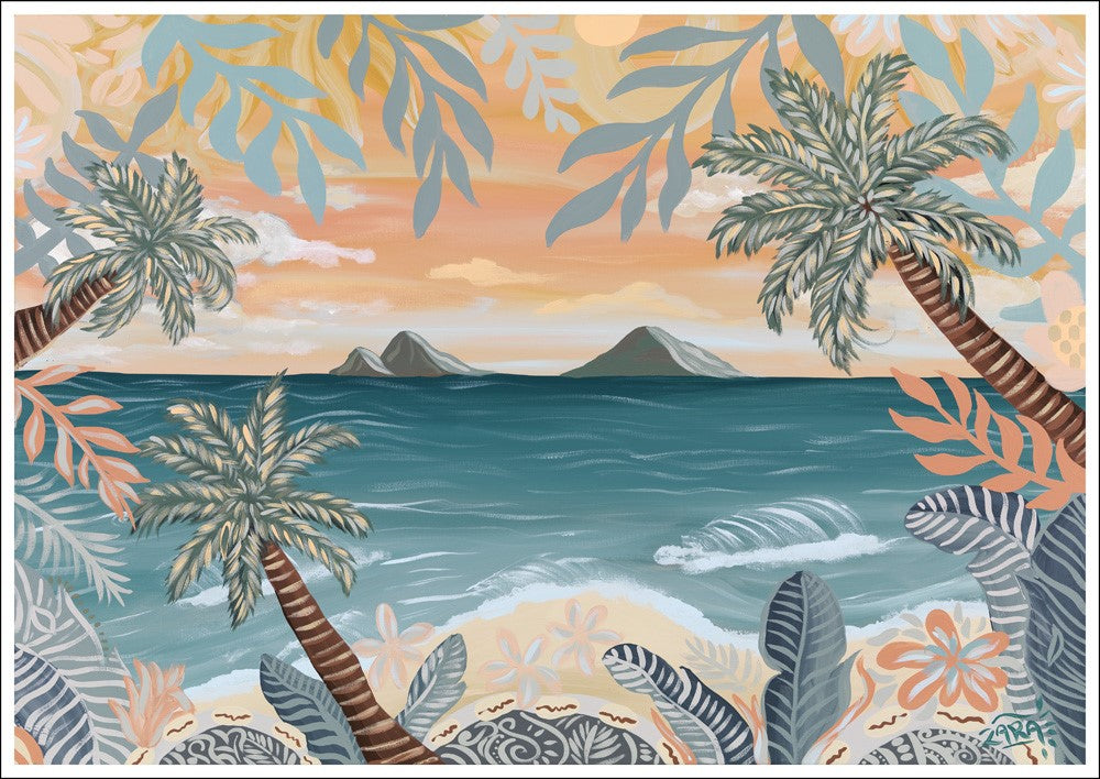 Island Home SET OF 2 (paper prints)